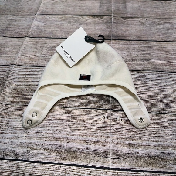 NWT Polarn O. Pyret White Winter Hat Size 4 To 6 Months - Picture 12 of 12